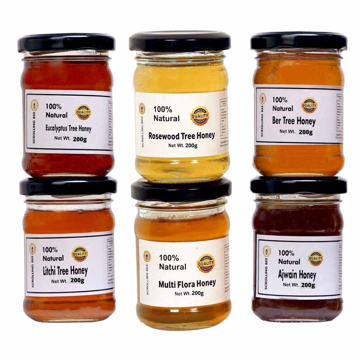 Raw Honey Sampler Pack - 1200g